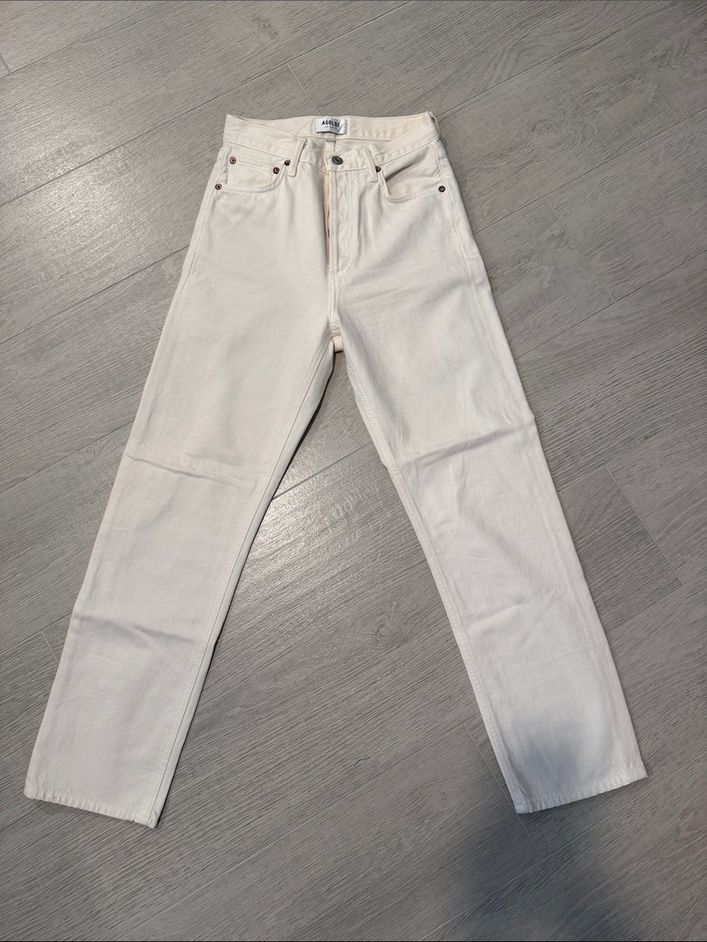 Agolde 90s Pinch Cream Straight-Leg Women's Jeans